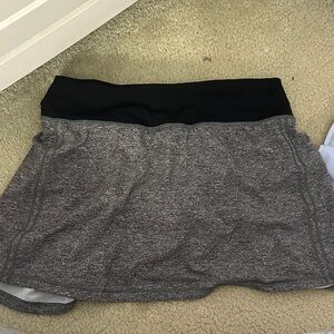 lululemon athletica Black and Gray Skort